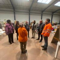 Insertion et �conomie circulaire : APTIMA au c�ur d�une visite officielle � Mantes-la-Jolie
