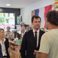 Transition �cologique : visite minist�rielle � la Ressourcerie de Poissy !