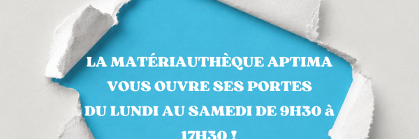 Nouveaux horaires � la mat�riauth�que !