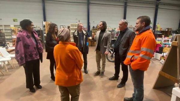 Insertion et &eacute;conomie circulaire : APTIMA au c�ur d�une visite officielle &agrave; Mantes-la-Jolie