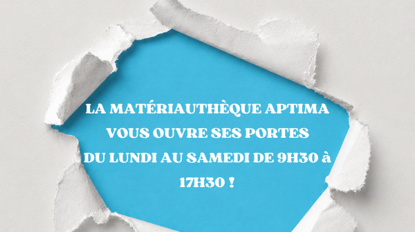 Nouveaux horaires &agrave; la mat&eacute;riauth&egrave;que !