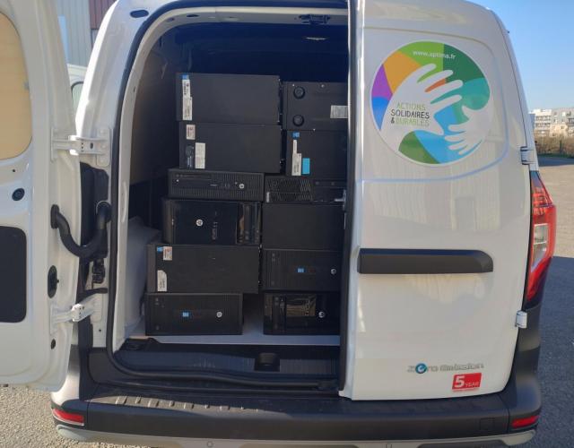 Collecte d\'ordinateurs d\'une entreprise